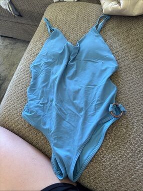 Blue One-Piece Swimsuit